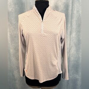 Adidas Aeroready Ladies 1/2 Zip Long Sleeve Athletic Golf Size L